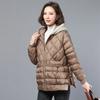 Korean Hooded Angular Grid Parkas Outwear Female Fashion Cotton Padded Coat Winter Ladies Long Sleeves Down Cotton Overcoat