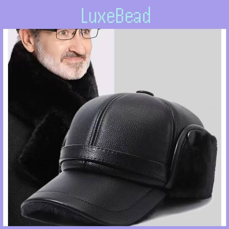 Hat Winter Thick Men Windproof Peaked Cap Outdoors Ear Protector Fashion Gift