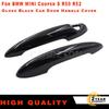 For BMW MINI R50 R52 R53 R55 R56 R57 R58 R59 New 1Pair Door Handle Black or Carbon Fiber Cover Easy Tallation Car Accessories