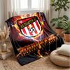 Southampton FC Personalizowany Kocyk Flanelowy z Nazwą i Logo Piłkarskim Polarowy Kocyk Rzutowy Specjalny Prezent na Sofę, do Sypialni, Domu