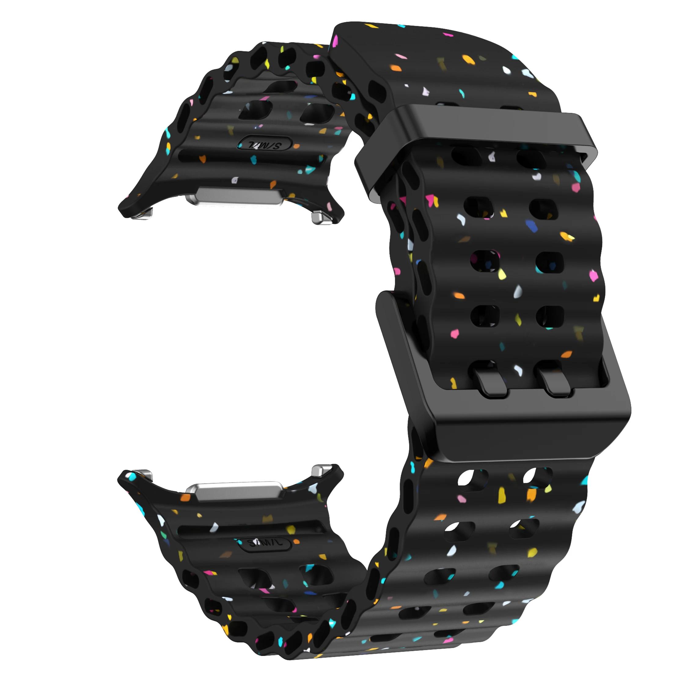 

Морской ремешок для Samsung Galaxy Watch Ultra 47 мм, спортивный силиконовый браслет для Galaxy Watch 7 Ultra, аксессуары для ремешка Galaxy Watch Ultra