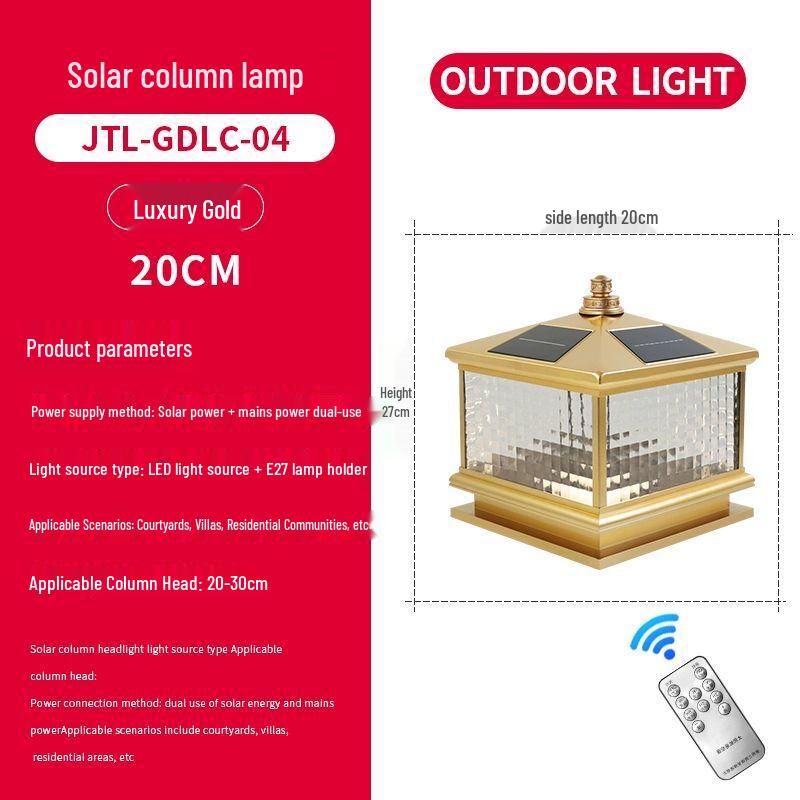 

Outdoor Solar Pillar Light