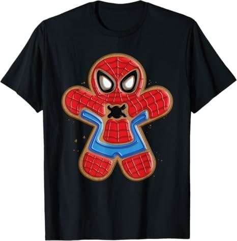 SpiderUnisex Holiday Christmas Gingerbread TShirt Unisex S