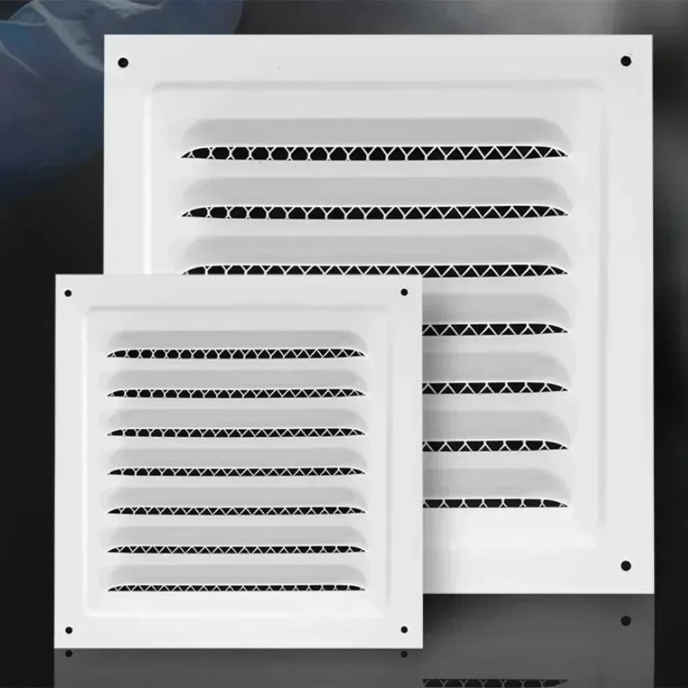 Square Ventilation Grille Return Grille With Protective Grille HVAC Electric Box Heat Dissipation Louver Panel Replace