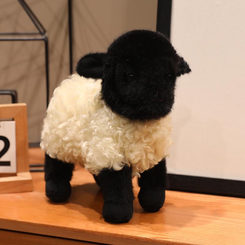 Adorable Curly Wool Sheep Plush Pillow - Soothing Sleep Doll Birthday Gift for Girls