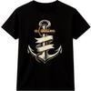 Anchor T Shirt Nautical Sailor Rope Marine Vintage Ocean Sea Graphic Tee