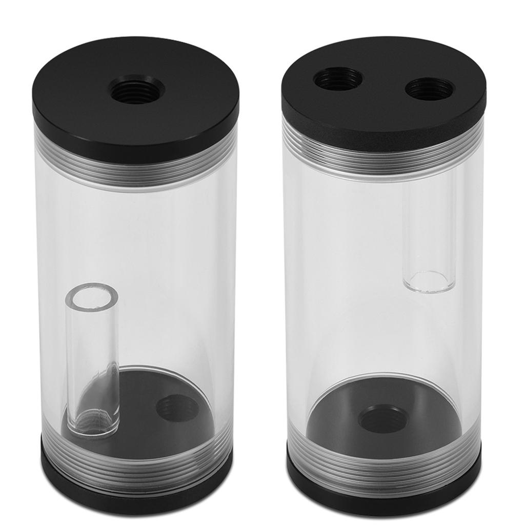 PC Computer Liquid Water Cooling Ra/diator Acrylic Cylinder Water Reservoir  Kit