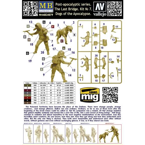 Master Box 1/24 Scale Model Kit MB24079: Stalker Joe Heldock, Final Bridge, Post-Final War Series 7