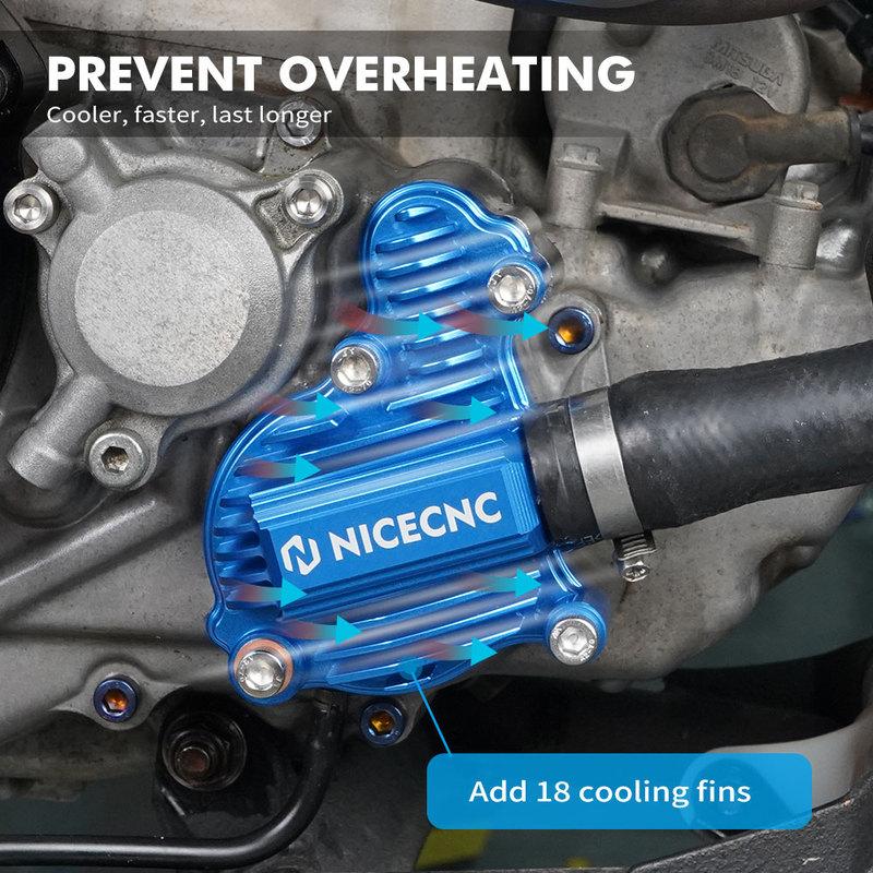 NICECNC Billet Aluminum Water Pump Cover Guard For Yamaha YFZ450R 2009-2022 YFZ450R SE 2009 2015 2018 2022 YFZ450X 2010-2011