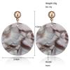 Acrylic Geometric Circular Earrings Popular In Europe and America, Korean Style Trendy, Personalized, Simple Earrings