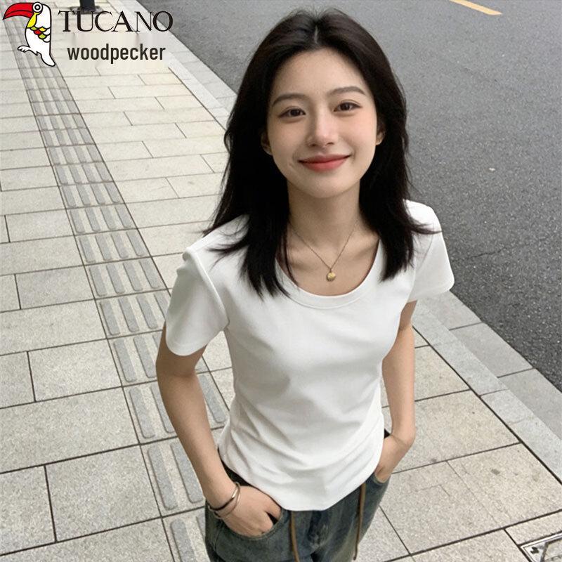 

Woodpecker Women s Pure Cotton Slim Fit T-Shirt XL