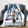 1pc Number 7 Soccer Blanket with Custom Name, Gift, for Men and Women, Soft Blanket, Good for Sofa Bed Couch Travel, Lightweight Flannel Blanket