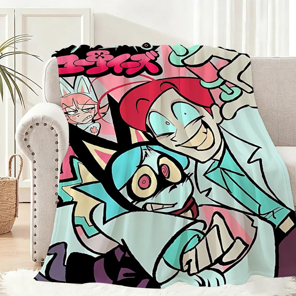 Anime P-Psychocuties Mimi Throw Lightweight 240g Flannel Blanket Soft Skin-friendly for Summer Cooling 75x90cm