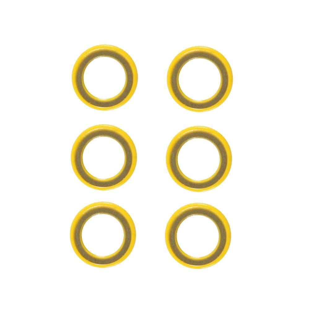 Marine Wartung Ablassschraube Dichtung Bootszubehör 6 Stück Set Kompatible Teile Kunststoffmaterial Dichtungskomponenten