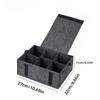 1PC Felt Plate Storage Bag, Picnic Camping Tableware Layered Portable Storage Box, Thickened Storage Box