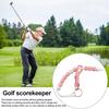 Golf Beads Score Counter with Clip Golf Stroke Score Count Keeper Putting Score Counter for Referee Caddy Golfer Golf Accessories