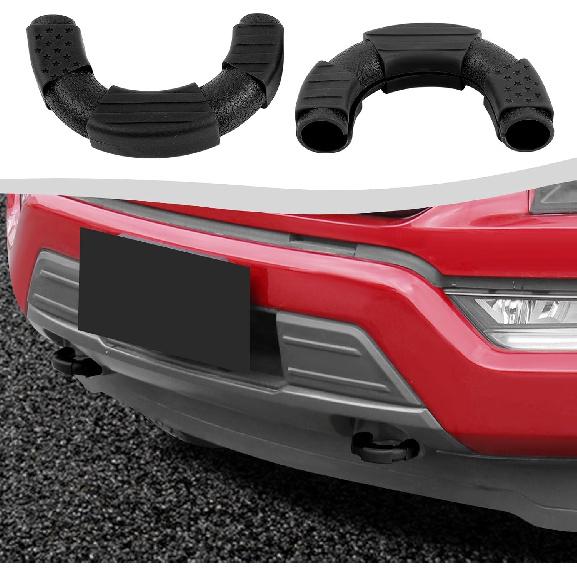 

Front Bumper Tow Hook Covers 2Pcs Compatible with 2009-2025 Ford F150 Exterior Accessories(Red,Style B) чёрный