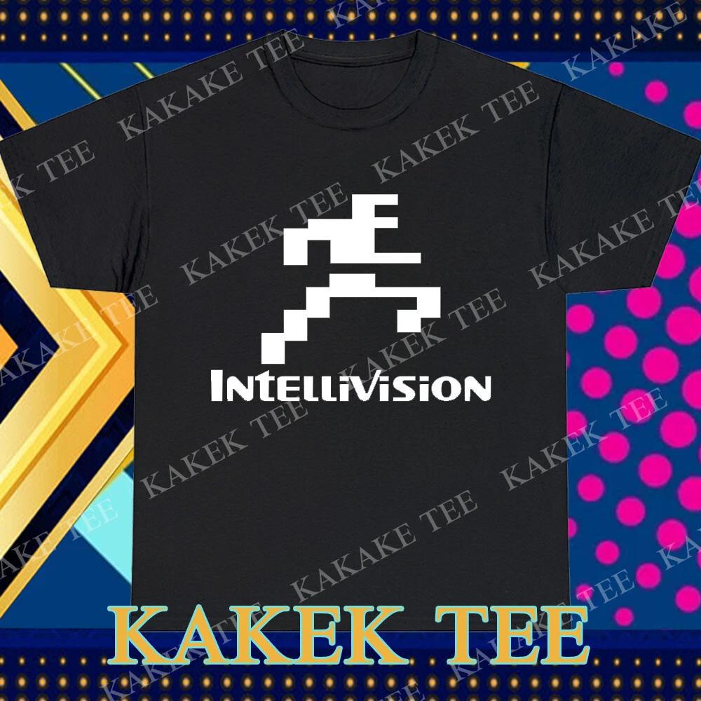 New Intellivision Running Man Logo T-Shirt Funny Size S to 5XL M