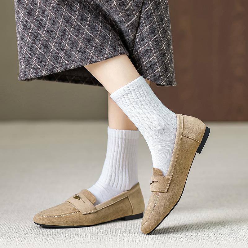 

Вариант из овчины~ ретро-полированные мокасины, натуральная кожа, ленивые одинарные туфли, толстая подошва, толстый каблук, маленькие золотые монеты, британские маленькие кожаные туфли 40