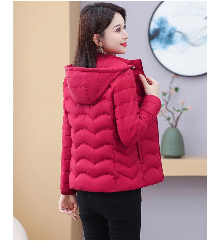 Women's Lightweight Down Cotton Jacket, Short Slim Fit, 2025 Fashion, Casual Padded Coat for Mothers.