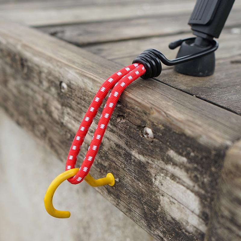 Elastic Rope Buckle for Camping Tent - 15cm Binding Strap with Hook for Canopy Accessories