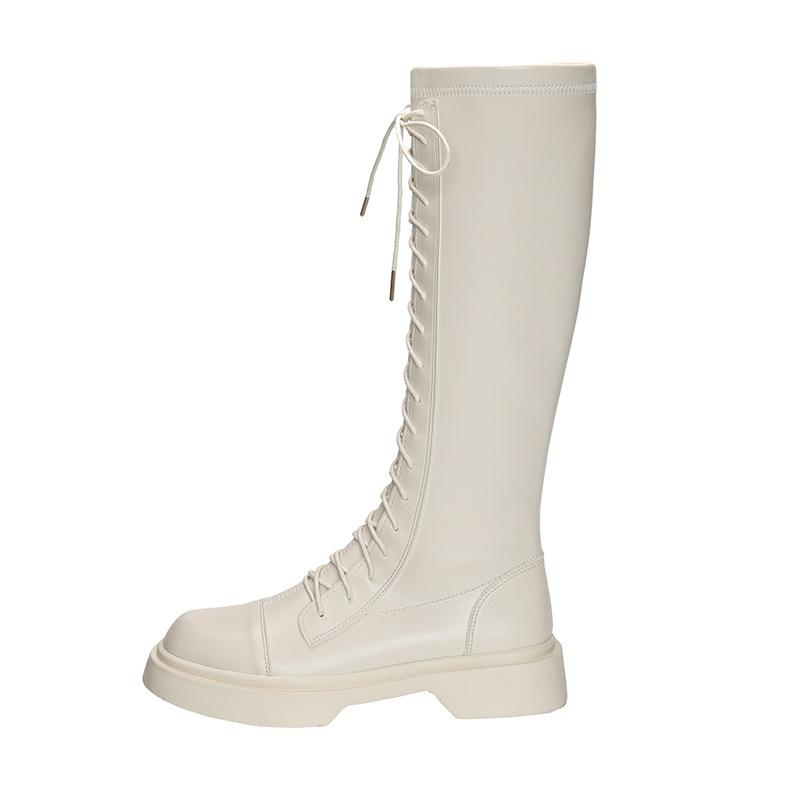 Mujeres Otoño Invierno Warm Lace Up Botas Largas Slim Zipper Knight Boots  comprar a buen precio — entrega gratuita, reseñas reales con fotos — Joom