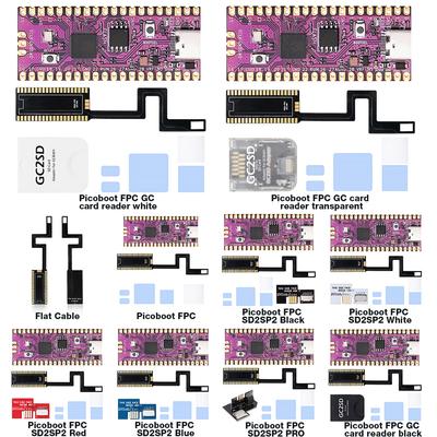 For Raspberry Pi Pico Picoboot FPC Flex Cable with SD2SP2 Adapter GC2SD Card Reader Replace Flex Ribbon Cable for Gamecube NGC
