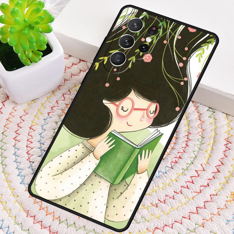 Read More Books TPU Phone Case For Samsung Galaxy Note 10 Pro S26 S25 S24 S23 S22 Ultra Plus S21 FE S20 Shockproof Cover