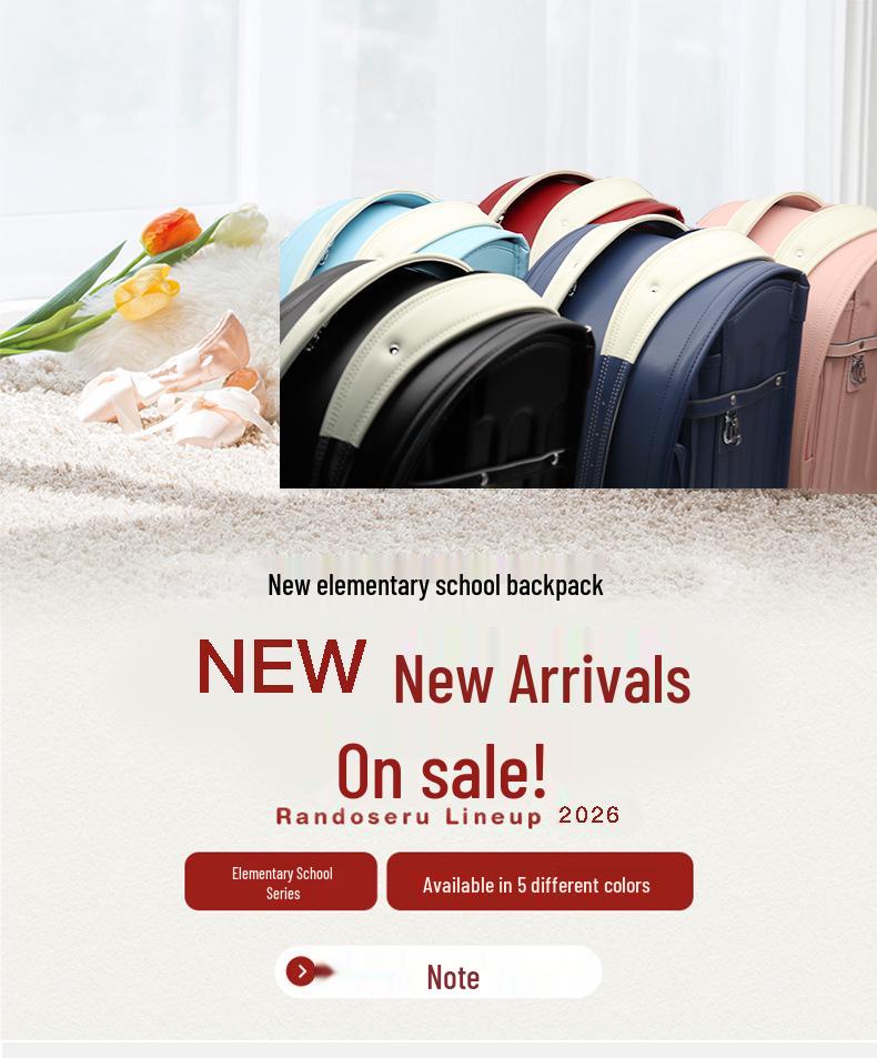 Rucsac de școală japoneză: Ușor, Protejează Spatele pentru Băieți și Fete din Clasele 1-6