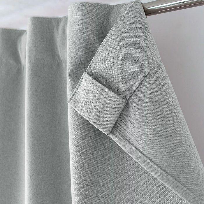 1 Rideau Occultant total 140 x 240 cm Eclipse Gris clair