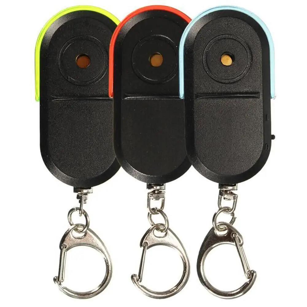 Anti-Lost Alarm Key Finder Locator Keychain Device Whistle Sound Finder LED Light Mini Anti Lost Key Finder Portable GPS Tracker