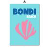 Preppy Color Travel Posters Miami Bondi Palms Ibiza Mykonos Capry Art Print Minimalist Nordic Canvas Painting Living Room Decor