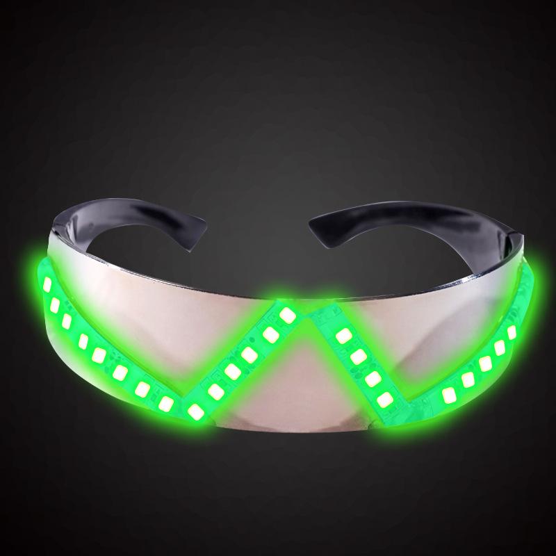 LED Light-Up Glasses & Gloves for Nightclubs, Bars, Concerts, and Street Dance Performances