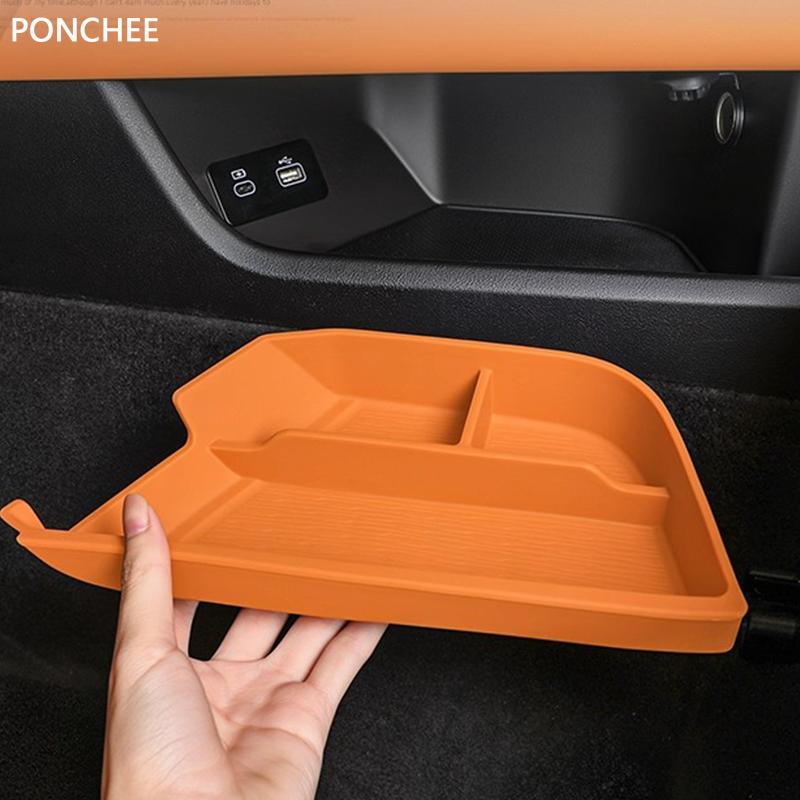 For Tank 500 2022-2026 Under Center Control Storage Box Silicone Storage Box Automobile Modification Supplies Neat and Practical