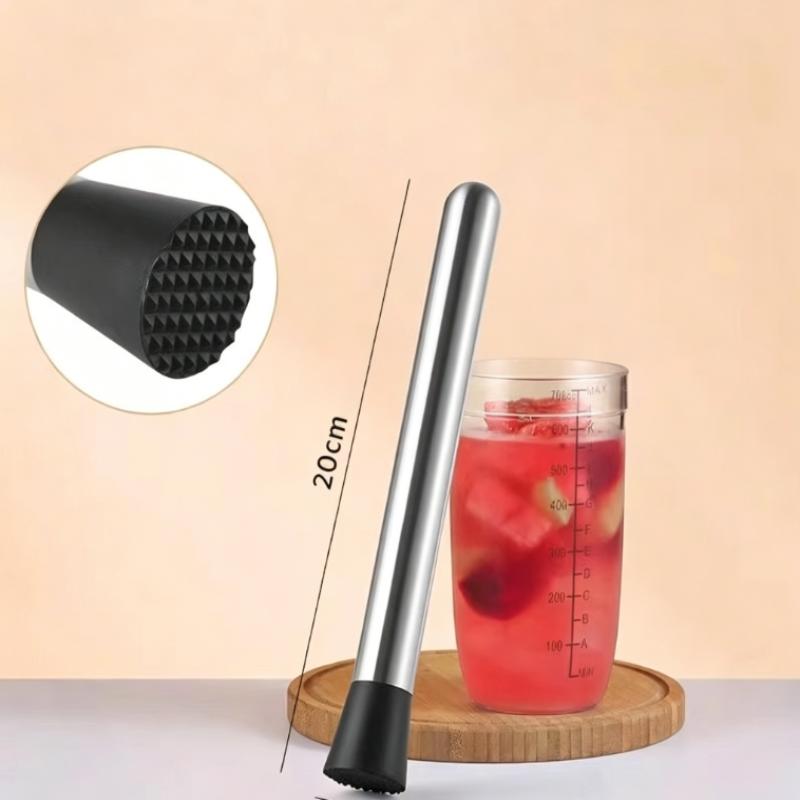 Stainless Steel Cocktail Muddler Shaker With Crushing Hammer Diy Drink Fruit Muddler Crushed Ice Barware Tool A1