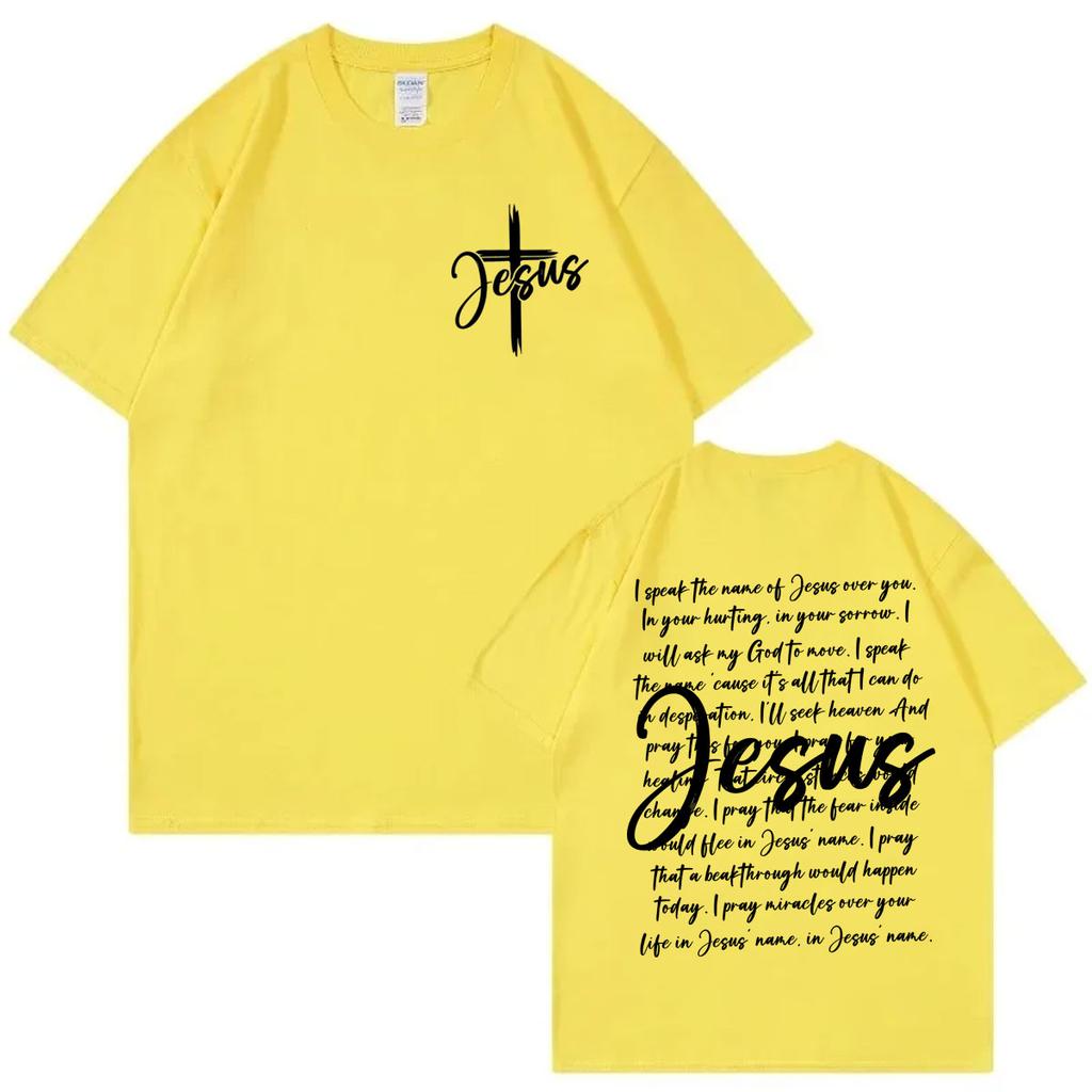 Aesthetic Christian Jesus Bible Verse Tshirt Men Women Vintage Fashion Short Sleeve Tshirts Summer Casual Loose Cotton T Shirt