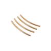 14K Gold-Filled Color-Preserving Shiny Curved and Oval Tube Jewelry Findings for DIY Bracelet and Bangle Accessories