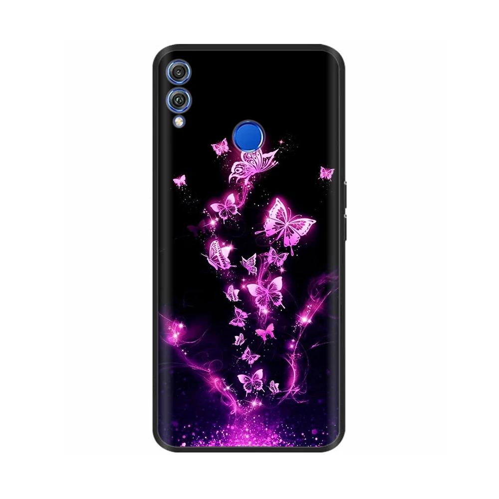 Shockproof Cover For Honor 8X Case Soft TPU Silicone Back Cover For Huawei Honor 8X Cases Honor8X Animals Painted Cover Fundas