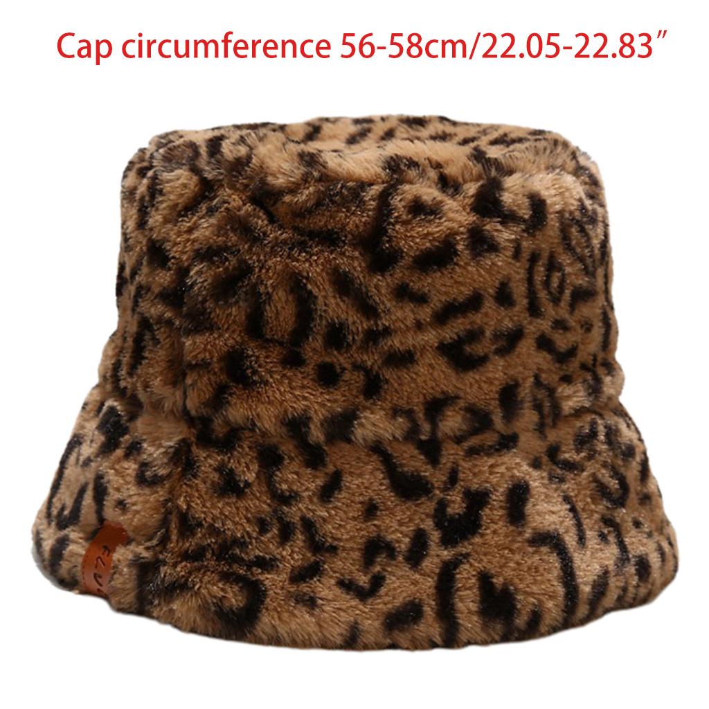 Buy Women Vintage Leopard Thicken Fuzzy 