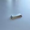 Original Height Zinc Alloy Keycap Silver Glossy 2.25U Keycap for Mechanical Keyboards Gamers and Programmers