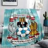 1PC Coventry City FC Print Flannel Blanket, High Quality Comfortable for All Seasons, Home Decor, Warmth and Comfort, Perfect for Christmas Gifts