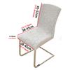 Fashion Anti-slip Jacquard Chair Cover Thickened Removable High Back Chair Cover Soft Decorative Dining Chair Cover Kitchen