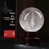 Clear Natural White Crystal Ball - Polished Office Ornament with Various Specifications