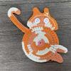 Funny Crochet Coaster Non-slip Mug Rug Cute Cat Butt Coast  Home Supplies