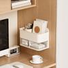 Space Saving Rotatable Wall Mounted Storage Box Large Capacity Condiment Storage Box  Bathroom