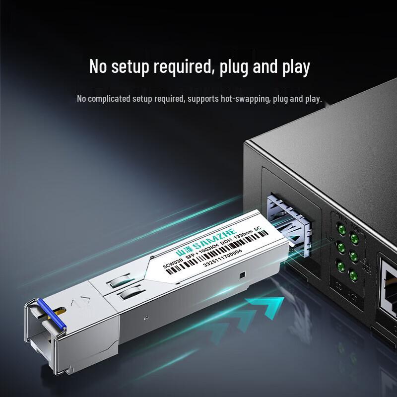 SAMZHE SCW03AB 10G SFP+ SC Single-Mode Fiber Optic Module