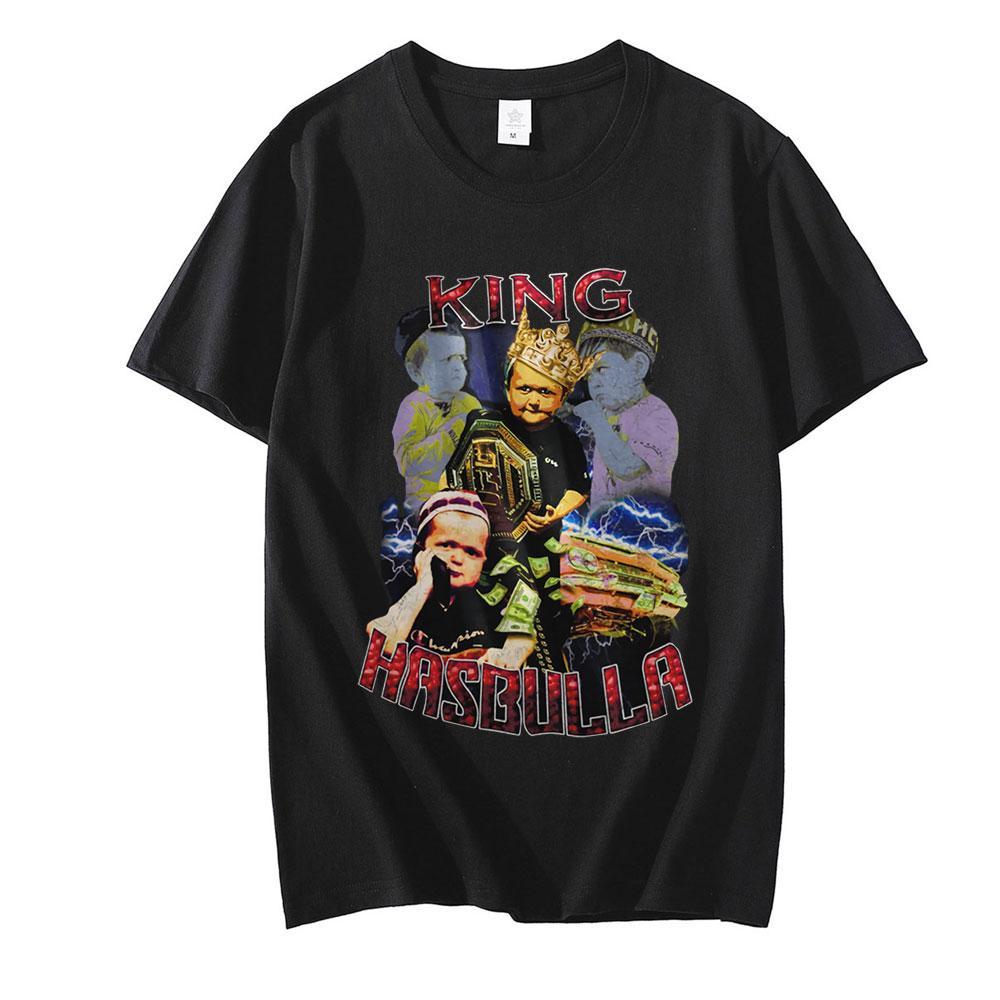 Klassisches Hasbulla Kampf-T-Shirt Unisex Fan-Geschenk Mini Khabib Blogger-T-Shirt Unisex Unisex Grafikdruck T-Shirts Kurzarm Tops