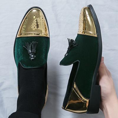 New Men Suede Leather Casual Luxury Brand Handmade Penny Loafers Slip On Flats Driving Dress Shoes Black Green Moccasins