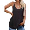 Spring and Summer Fashion Round Neck Camisole Color Blocking Top Undershirt Women Vest