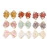 DIY Summer Sweet Solid Color Women's Hair Clips Pairs Daisy Bow Baby Hair Accessories Made Fresh Cotton Fabric Comfortable
